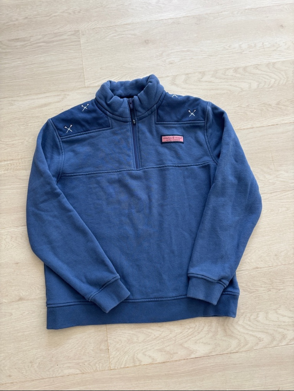 Vineyard Vines Navy Blue Half-Zip Fleece Pullover